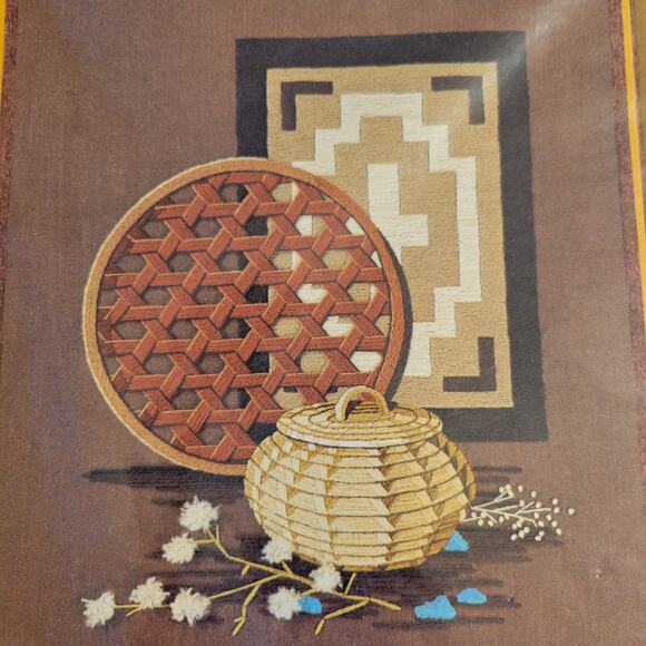 Sunset Stitchery "American Heritage" Needlepoint Kit 16x20 Sealed Vintage 1977 - Picture 8 of 14